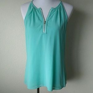 Halter top styled tunic blouse